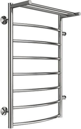 Полотенцесушитель TERMINUS Классик П8 500x800 с полкой (боковое подключение 50, хром)