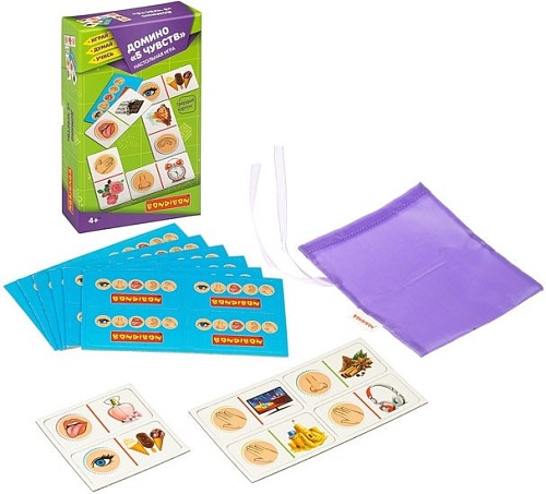 Развивающая игра Bondibon Домино 5 Чувств ВВ4876