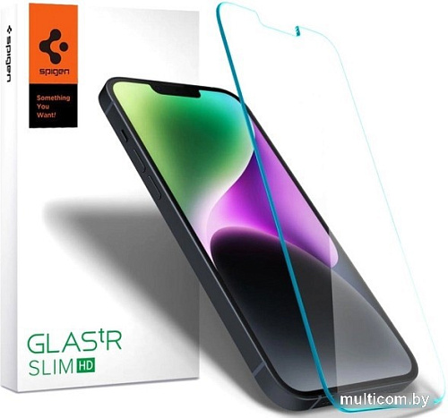 Защитное стекло Spigen Glas.TR Slim iPhone 13/13 Pro AGL03391