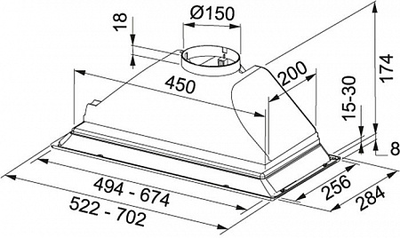 Кухонная вытяжка Franke Box FBI 532H XS 305.0545.451