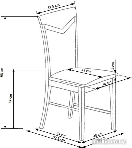Стул Halmar Citrone (дуб медовый/inari 91)