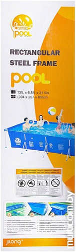 Каркасный бассейн Jilong Rectangular Steel Frame Pool (JL016103N)