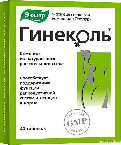 БАД Эвалар Гинеколь (40 таблеток)