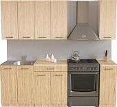 Кухня Хоум Лайн Луиза 1500 (флитвуд шампань/флитвуд белый)