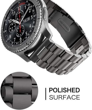 Браслет Rumi Heavy металлический 18 мм (серебристый)