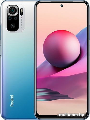 Смартфон Xiaomi Redmi Note 10S 6GB/64GB с NFC (синий океан)