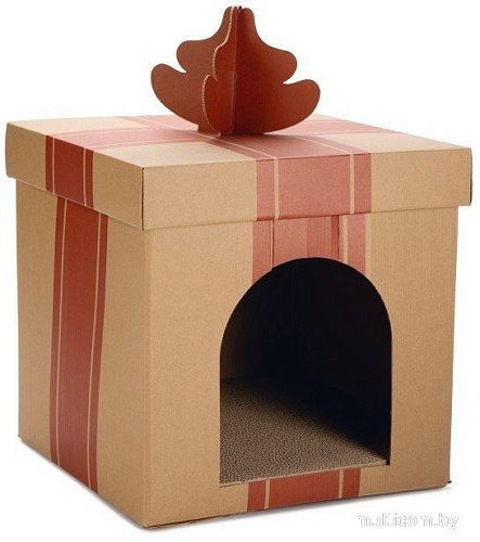 Когтеточка Beeztees Рождественский домик 2400010