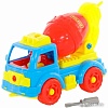 Конструктор Полесье 72993 Автомобиль-бетоновоз (голубой/желтый)