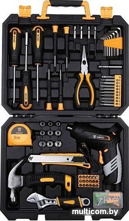 Электроотвертка Deko DKS4FU-Li SET 112 063-4153 (с 1-им АКБ, кейс, набор оснастки)