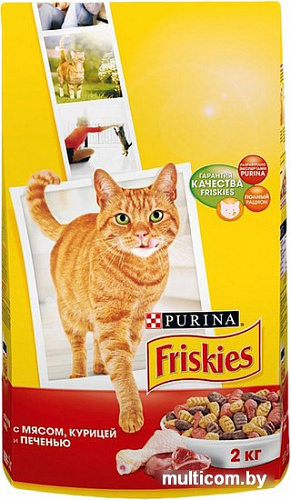 Корм для кошек Friskies с мясом, курицей и печенью 10 кг