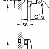 Смеситель Grohe BauCurve DN 15 23631000