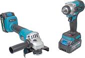 Edon AAW-20/300BL + AAG-20/125BL (гайковерт, болгарка, 2 АКБ, кейс)