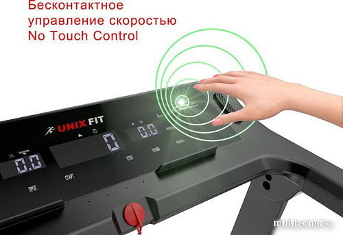 Электрическая беговая дорожка Unixfit Hi-tech F2 Plus (dark storm)