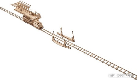 3Д-пазл Ugears Переезд и рельсы