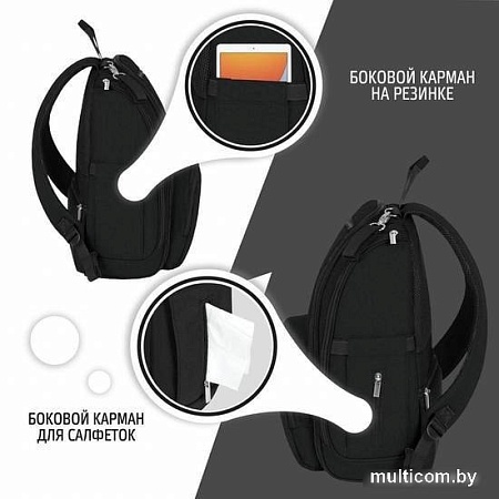 Рюкзак для мамы Nuovita Capcap Via (черный)