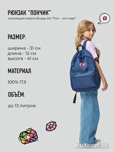 Школьный рюкзак Sled Влад А4 41x12x31 (синий)