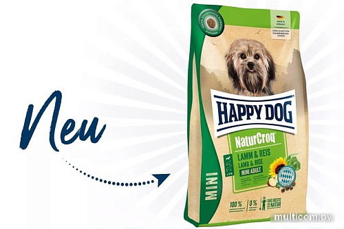 Сухой корм для собак Happy Dog NaturCroq Mini Lamm & Reis (для мелких пород с ягненком и рисом) 800 г