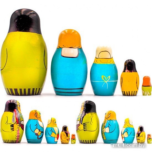 Развивающая игра Брестская Матрешка На День Благодарения (набор 5 шт)