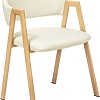 Стул с подлокотниками Mio Tesoro Луна DC-048A (белый/дерево)