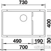 Кухонная мойка Blanco Subline 700-U Level 526004 (черный)