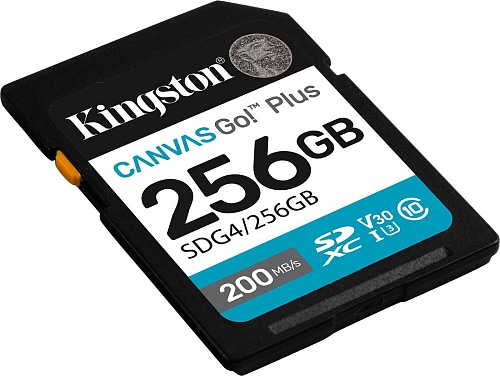Карта памяти Kingston Canvas Go! Plus SDXC 256GB SDG4/256GB