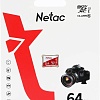 Карта памяти Netac microSDXC P500 ECO 64GB
