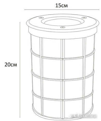 Тротуарный встраиваемый светильник Arte Lamp Piazza A6014IN-1SS