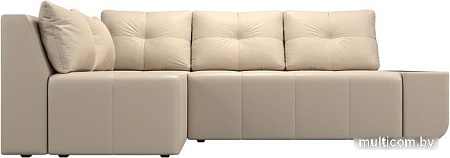 Угловой диван Mebelico Амадэус 109701 (левый, экокожа, бежевый)