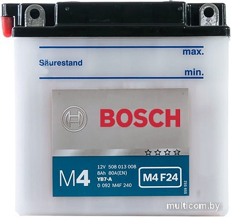 Мотоциклетный аккумулятор Bosch M4 YB7-A 508 013 008 (8 А·ч)
