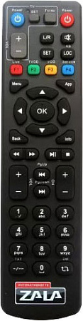 Пульт ДУ ZALA IP TV (черный)