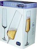 Набор бокалов для шампанского Bohemia Crystal Sandra 40728/200