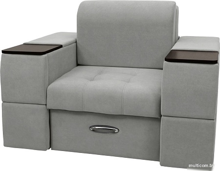 Сириус Лидер-13 НПБ 135x110 (Eva 08 велюр светло-серый)