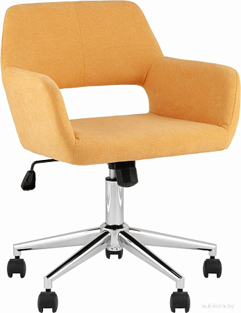 Stool Group Ross Chrome 50-7 (рогожка, желтый)