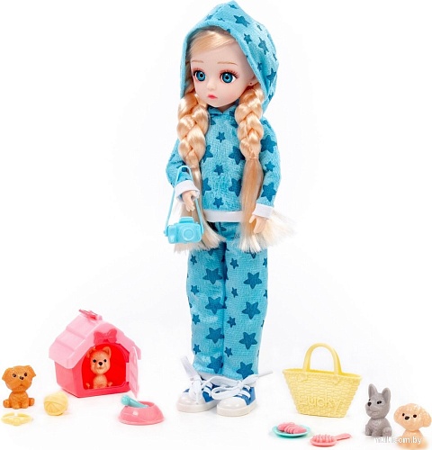 Кукла-питомец Полесье Даша в спортивном костюме 03090