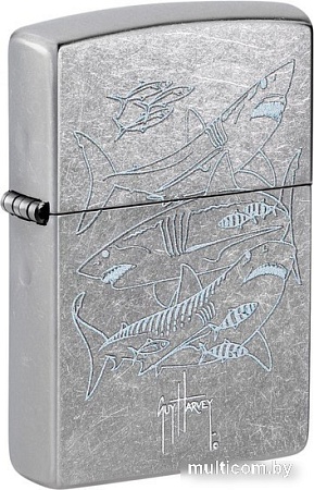 Зажигалка Zippo Street Chrome Guy Harvey 48595
