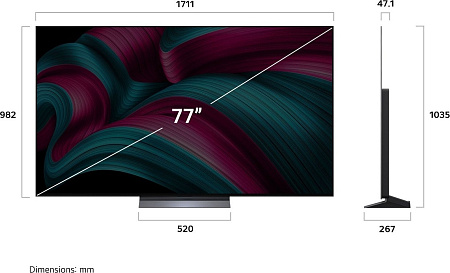OLED телевизор LG OLED evo AI C5 OLED77C5RLA