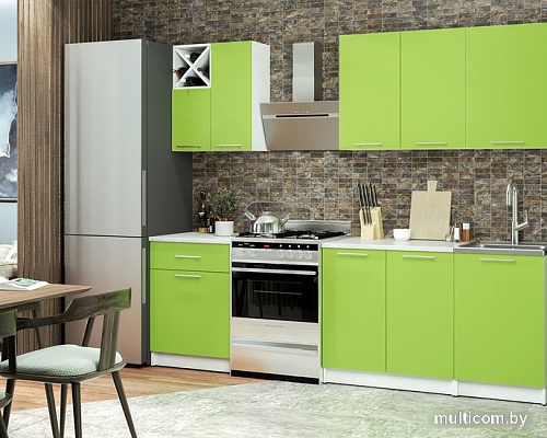 Готовая кухня Мебель-АРС Милана 1.9 м (лайм)