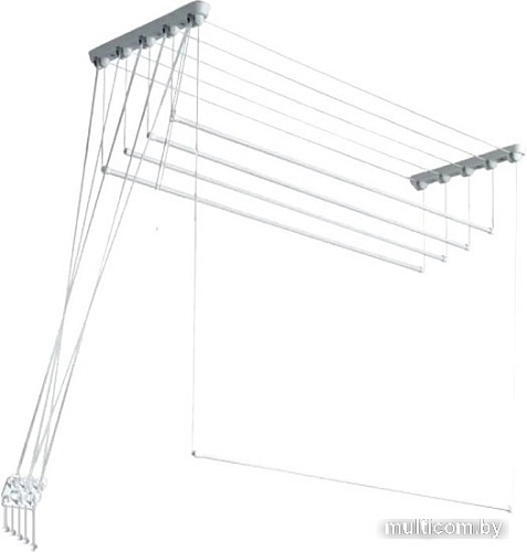 Сушилка для белья Comfort Alumin Euro Premium потолочная 5 прутьев 250 см