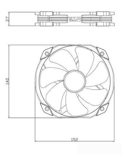 Вентилятор для корпуса Thermalright TL-D14S ARGB