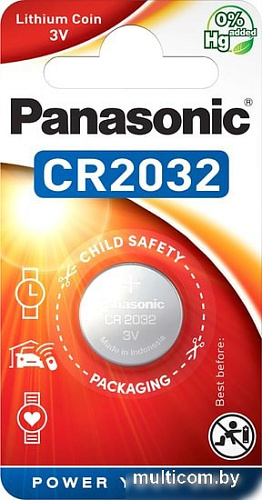 Батарейки Panasonic CR2032 CR-2032EL/1B