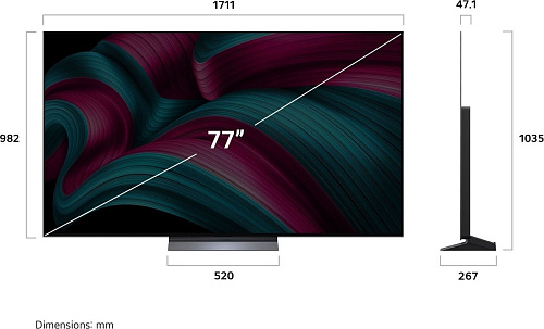 OLED телевизор LG OLED evo AI C5 OLED77C5RLA