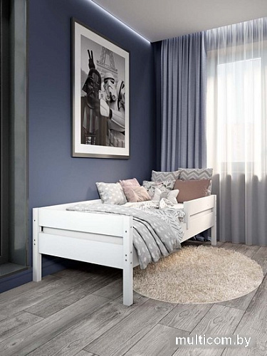 Кровать-тахта EcoWood Барселона 80x160 с ящиками ECO.001.00053.80-160.W