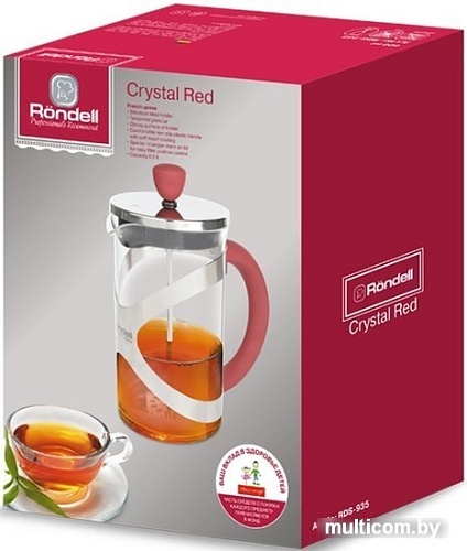 Френч-пресс Rondell Crystal Red RDS-935