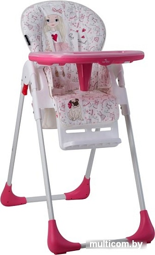 Стульчик для кормления Lorelli Tutti Frutti 2019 Pink Girl