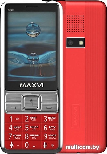 Мобильный телефон Maxvi X900 (красный)
