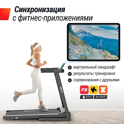 Электрическая беговая дорожка Unixfit Hi-tech S1 Black