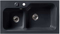 Кухонная мойка Belux SG-REC-DUO 8045 (черный обсидиан)