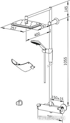 Душевая система Oras Optima 7192U