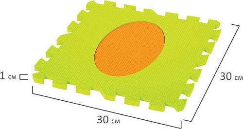 Коврик-пазл Юнландия Фигуры 664664