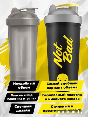 Бутылка для воды NotBad 600мл (черный)